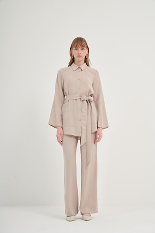 FTZ Women Ftz Modal Pantolonlu Takım Taş 31011 Taş