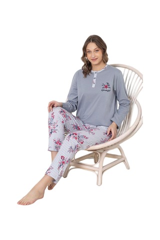 Abbas Erdem Erdem Pijama Takımı Dfn004 Gri