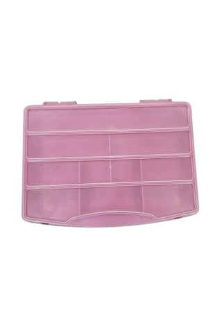 10 Bölmeli Kapaklı Kutu Pembe