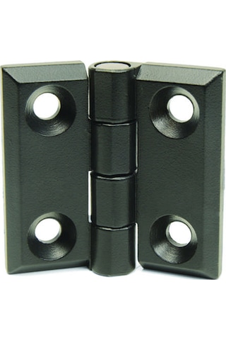 Burçlu Siyah Metal Menteşe. 40x40. Zmb4040