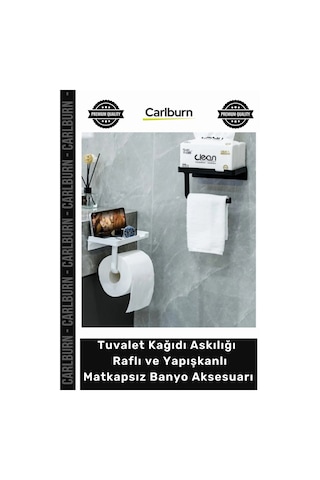 Özel Üretim Beyaz Modern Tuvalet Kağıdı Askılığı Raflı Yapışkanlı Matkapsız Banyo Aksesuarı Çok Renkli