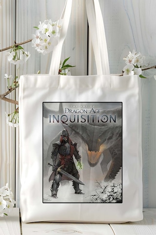 Art Hediye The Art Of Dragon Age Inquisition Oyun Baskılı Bez Çanta Omuz Çantası Kişiye Özel Model 5 Çok Renkli
