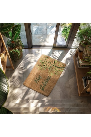 Home Hoşgeldiniz Dekoratif Çok Amaçlı Iç Ve Dış Kapı Paspası Bordo