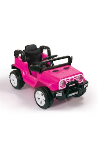 Dolu Neon Uzaktan Kumandalı Akülü Araba 12 V Pembe