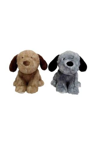 Pb31651-23 Peluş Oturan Köpek 23 Cm - 1 Adet Stokta Olan Gönderilir 001 - Beyaz