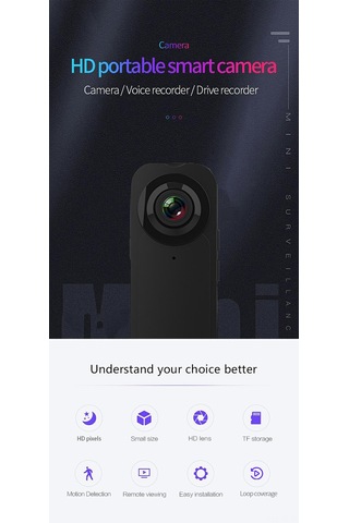 Skycity A18 Siyah Taşınabilir Sırt Klemeli Kameralar - 1080p Hd Spor Ve Görev Kaydedici Kameraları Kolay Kullanım