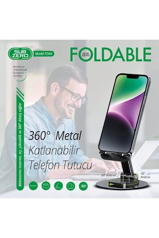 Subzero Fd44 Metal Masa Üstü Tablet Telefon Standı 360 Hareketli