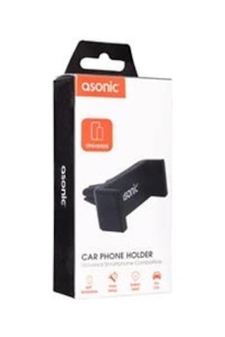 Asonic As-h01 Universal Ayarlanabilir Siyah Araç Telefon Tutucu Kdo