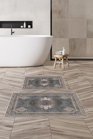 Alanur Trend Kaymaz Taban Dijital Banyo Takımı Kt485 Antrasit