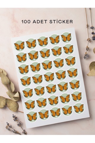 100 Adet Teşekkür Ederiz Stickers Paketleme Kargo Çıkartma Pyt077