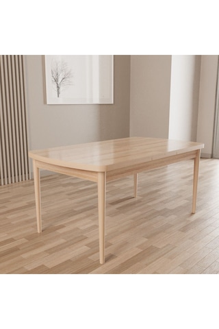 Merona Sonomo 80x132 Mdf Ahşap Ayaklı Açılır Mutfak Masası, Yemek Masası, Salon Masası Sonomo