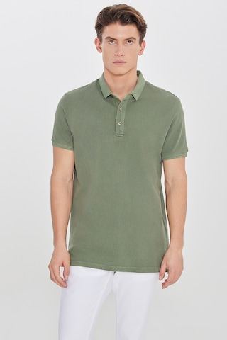 Altınyıldız Classıcs Erkek Hakı %100 Pamuk Slim Fit Dar Kesim Polo Yaka Tişört Haki