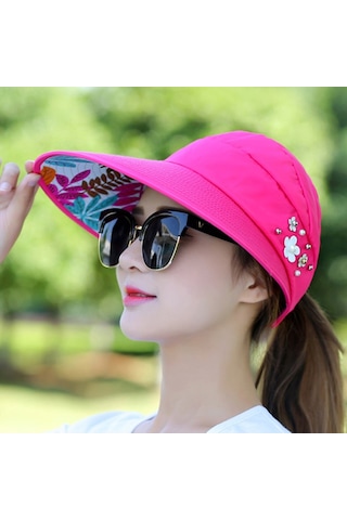 Moda Kadın Şapkası - Trendy Ve Şık Bayan Güneşlik Şapka Modeli Haki