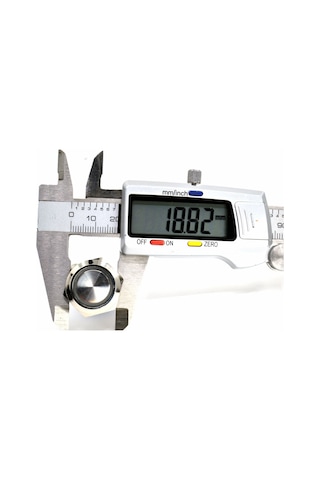 19mm Yaylı Metal Buton Mavi Işıklı 1no/1nc Anahtar 12v 24v