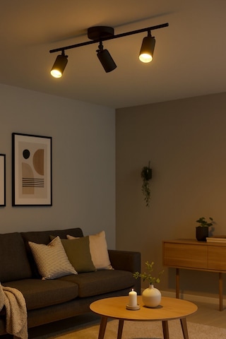 Spoti 3'lü Siyah Renk Gün Işığı Modern Tasarım Salon - Mutf...