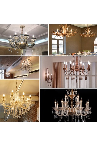 Geeksen 4w E14 Led Mum Ampulü, 9'lu Paket, Sıcak Beyaz 2700k, Dekoratif Aydınlatma