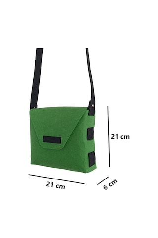 Kız Çocuk Omuz Çantası Keçe Sağlıklı Dikişsiz Etkinlik Günlük Çanta Yeşil