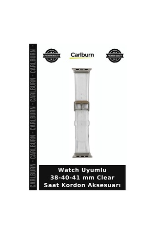 Watch Uyumlu 38-40-41 Mm Clear Saat Kordon Aksesuarı Kombin Detay Alternatif Diğer