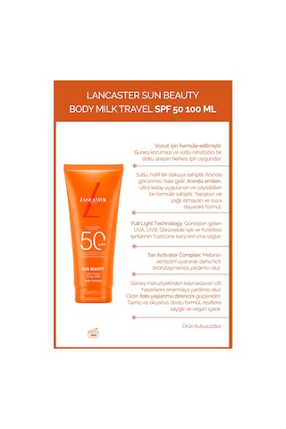 Sun Beauty Yüksek Koruma Besleyici Nemlendirici Vücut Sütü Spf 50 100 Ml