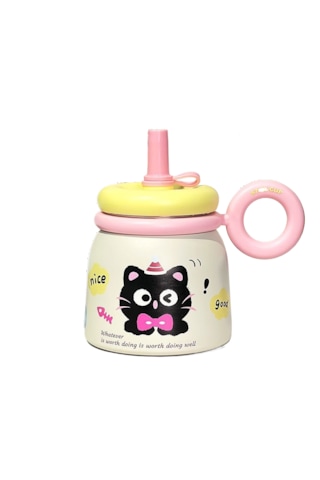 Büyük Kapasiteli Sevimli Taşınabilir Su Bardağı-sarı