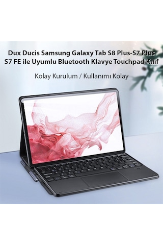 Dux Ducis SM Galaxy Tab S8 Plus-S7 Plus-S7 FE ile Uyumlu Bluetoo