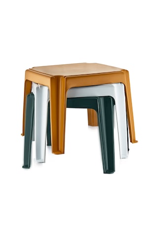 Holiday Şezlong Sehpası 2'li Set 1 Beyaz