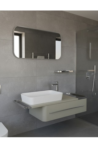 Creavit Angel Lavabo Dolabı 120 Cm Plazzo Ve Led Ayna Taş