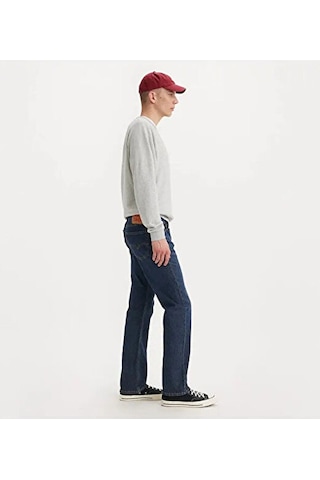 Levi's Erkek 505 Regular Fit Kot Pantolon - Klasik & Şık Koyu İndigo