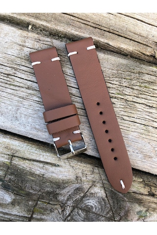 24 Mm Taba Deri El Yapımı Saat Kordonu 24 Mm Taba Deri El Yapımı Saat Kordonu