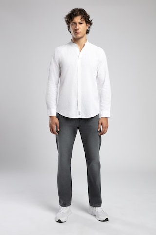 Lee Cooper Julsa Erkek Uzun Kol Dokuma Gömlek-19759 Beyaz