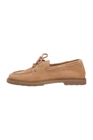 Tommy Hilfiger Kadın Light Süet Boat Shoe-13207 Safari Canvas