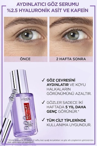 C Vitamini Parlak Serum + Revitalift Filler Göz Serumu + Clinical Spf50 Yüz Güneş Kremi pktgrnglowtrpset-10744