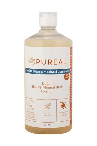 Pureal Doğal Bulaşık Makinesi Deterjanı - 60 Yıkama 1 L