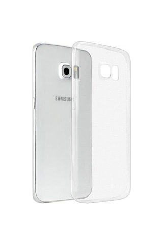 Kvy Samsung Galaxy Uyumlu S6 Edge Kamera Korumalı Süper Silikon Kılıf