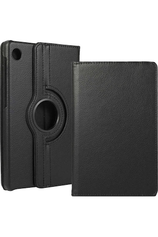 Huawei Matepad T10 / T10s Kılıf 360 Dönebilen Deri Leather New Style Cover Case Pembe Kılıf