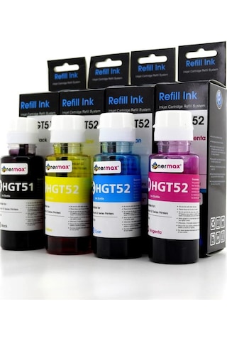 Hp DeskJet GT-5810 Uyumlu Mürekkep Takımı / Hp GT51 /GT52 Set