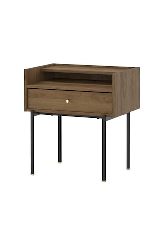 Ikea Rådmansö Komodin, Kahverengi Ceviz Görünüm, 54x38x58 Cm