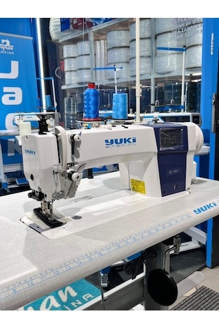Yuki Yk 1903 Çift Papuç Dikiş Makinası Kapalı Yağ Karteli 3'lü Step Motor Sistemli 10mm, Ekstra Kalın Materyal Yok