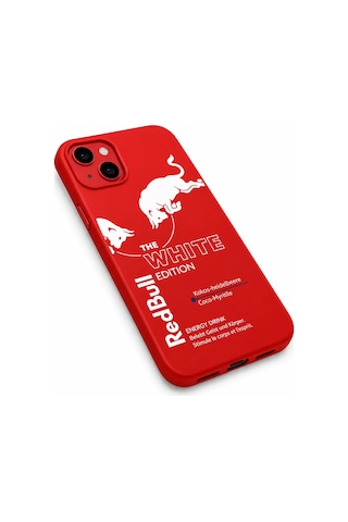 Apple iPhone Uyumlu 15 Pro Red Bull The Edition Telefon Kılıfı Premium Uv Baskılı Silikon Koruyucu Kılıf Kırmızı