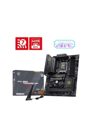 Msı Mag B850 Tomahawk Wıfı Am5 Ddr5 8200 Oc Mhz Atx Gaming Aaaa10msı0045