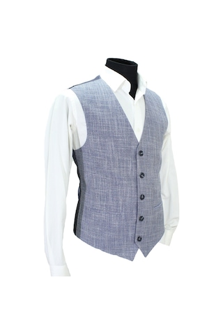 Mentor Regalo Erkek Yelek V Yaka Lacivert Desenli 50612 L