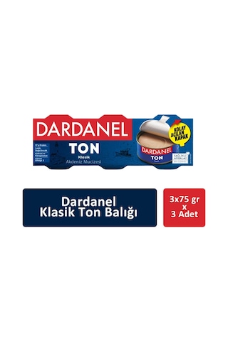 Dardanel Klasik Ton Balığı 3'lü 3 x 75 G