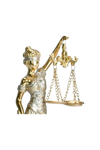 Themis Adalet Terazisi Heykeli Ve Dünya Biblo Gold 24cm