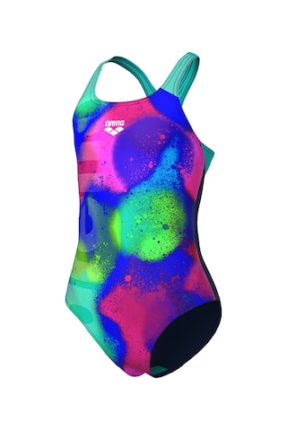 Spray Paint Swim Pro Back Çocuk Lacivert Yüzücü Mayosu 010286740 1766542 Mavi