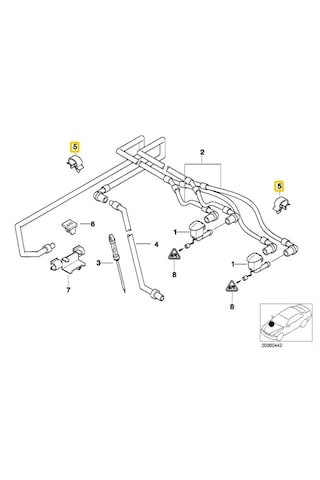 Bmw E39 Ön Cam Ve Far Yıkama Hattı Klipsi D 14,3 12521733330 -. 10 Adet