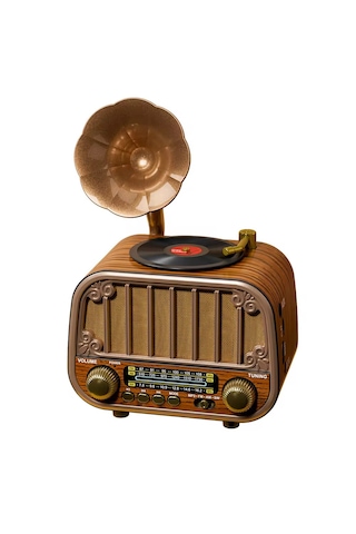 Ultratekno Md-1318bt Gramofon Tasarım Bluetooth Hoparlör + Fm/am/sw Nostaljik Radyo