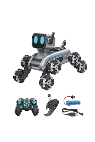 Vardem Şarjlı Köpek Araba - Bilekten Kontrol Ve Uzaktan Kumandalı , 8 Teker Buharlı 2.4g Kapalı Kutu