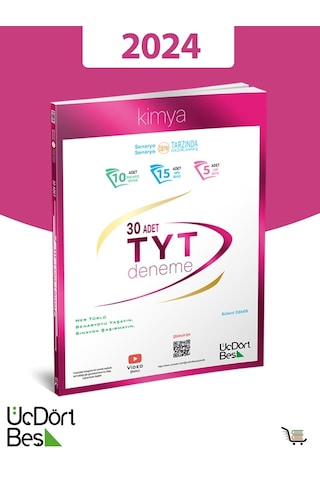 345-2024 Model 30'lu Tyt Kimya Denemesi