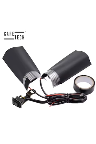 CARETECH CT-E043 Elcik Isıtma Motosiklet 2 Kademeli Isıtmalı Sarmalı Takım Motosiklet Gidon Evrensel