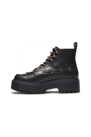 Timberland Tb0a27yz Stone Street Mid Lace Up Boot Siyah Kadın Bot Siyah